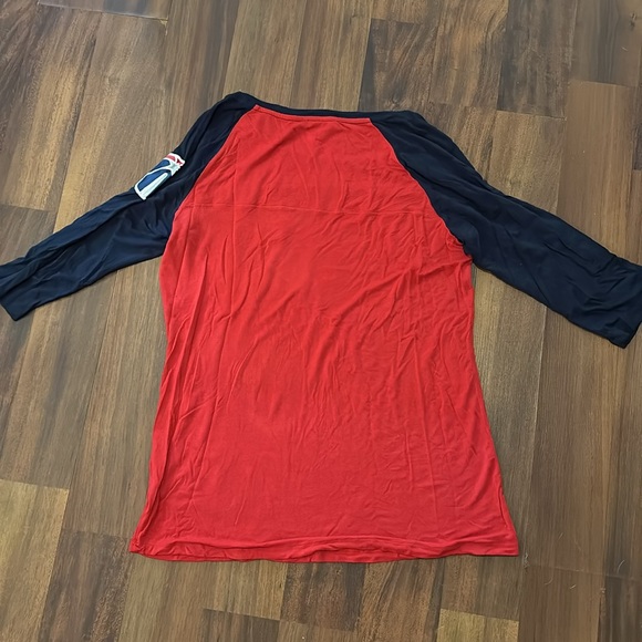 Washington Wizards Basketball NBA Raglan Tee 3/4 Sleeve Women Size Large-Stretch - Picture 4 of 10